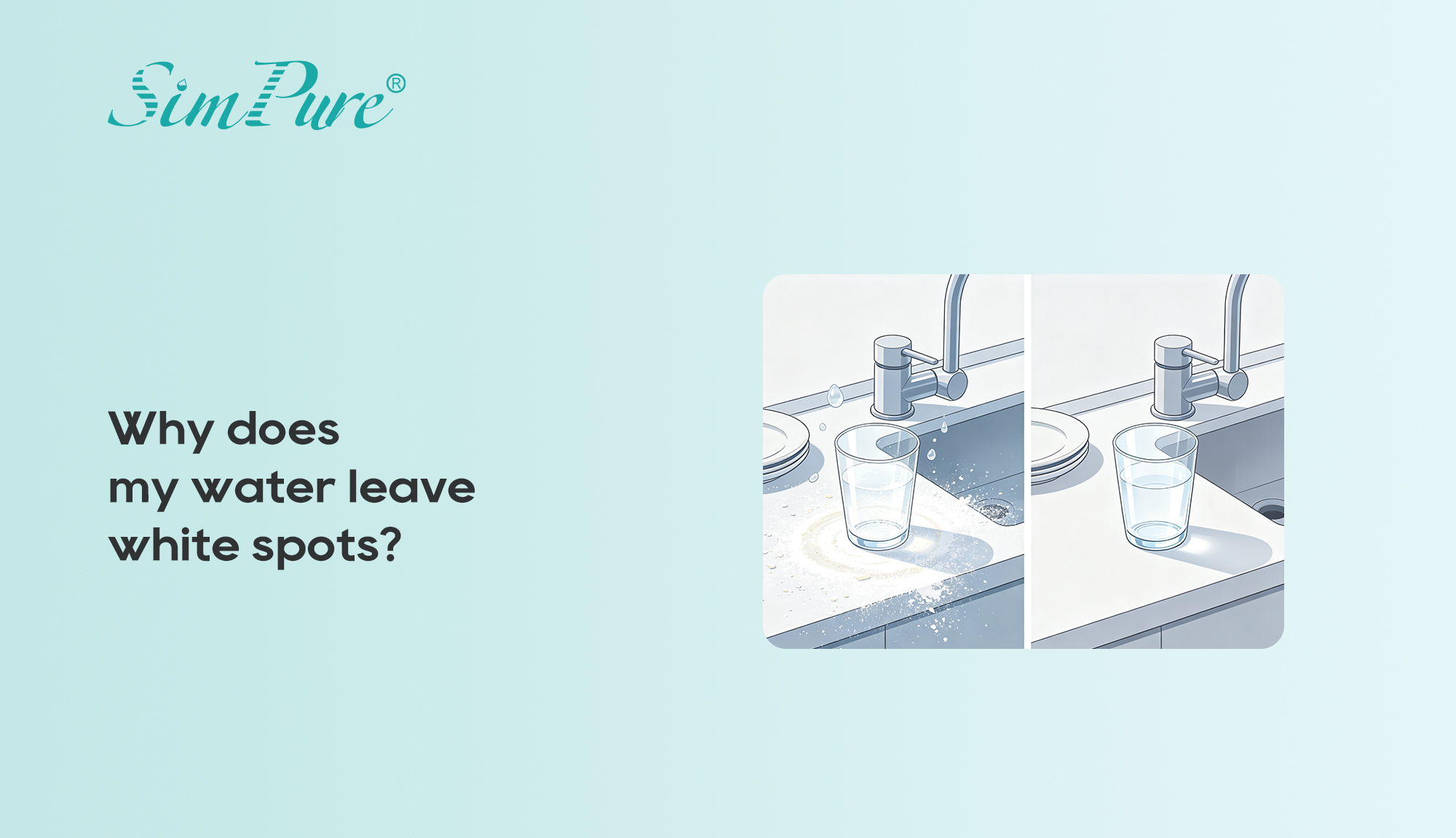 Why does my water leave white spots?