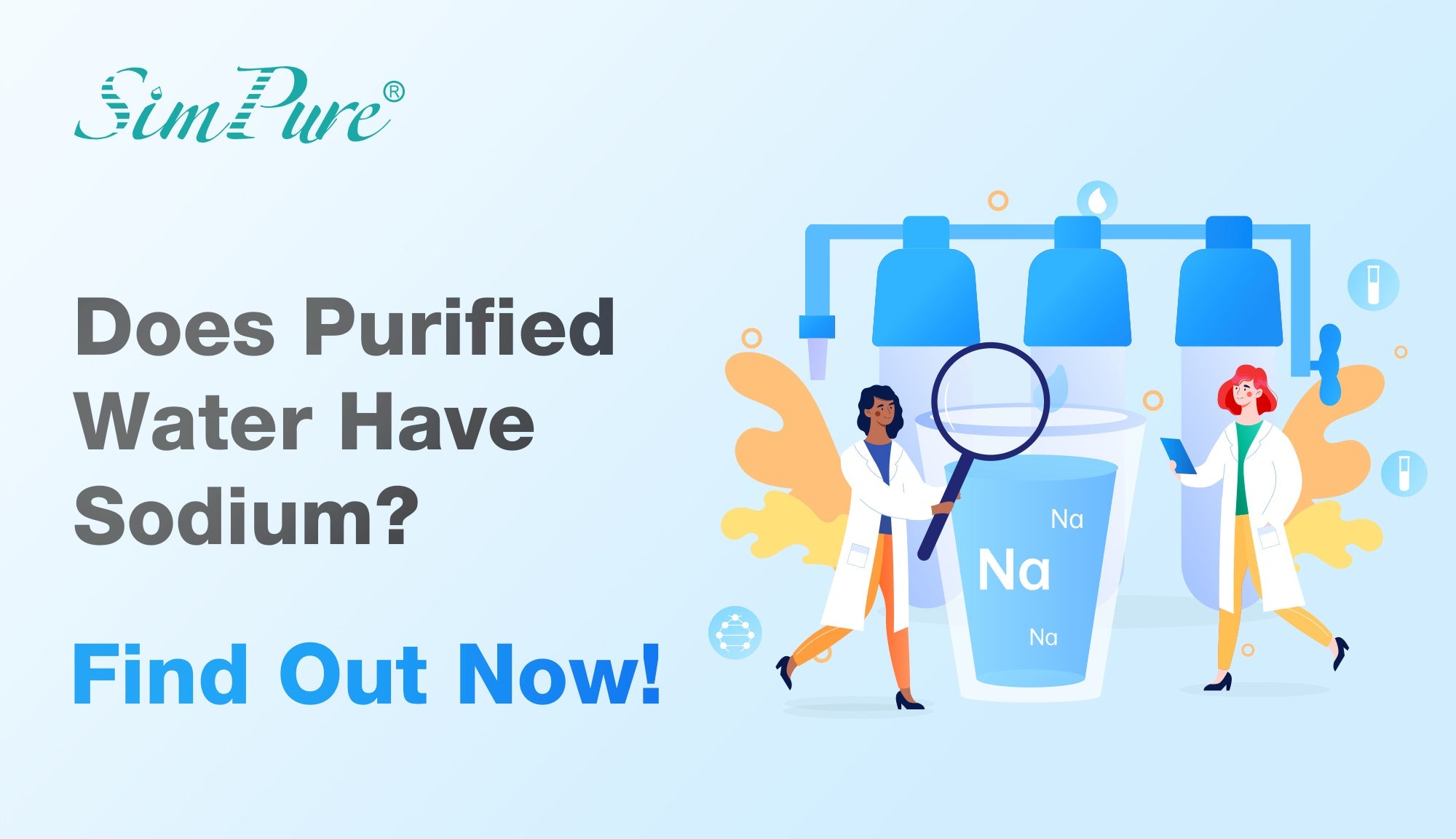 does purified water have sodium