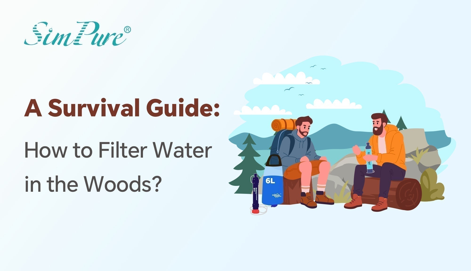 how to filter water in the woods