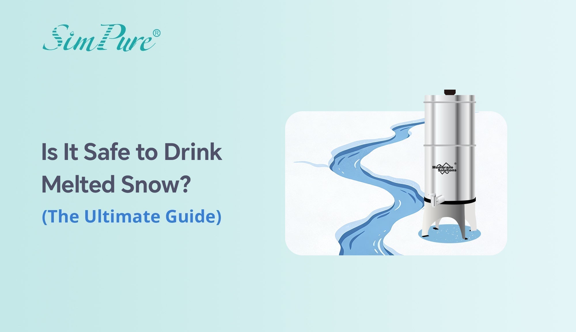 can you drink melted snow