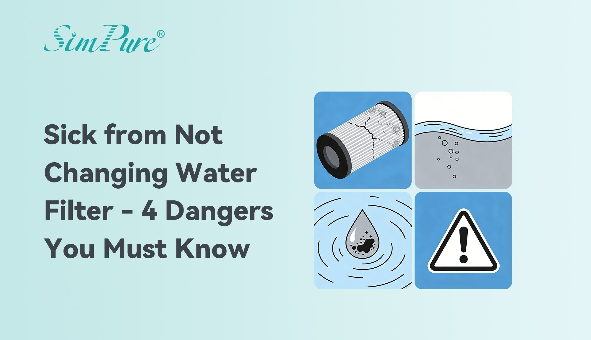 sick from not changing water filter