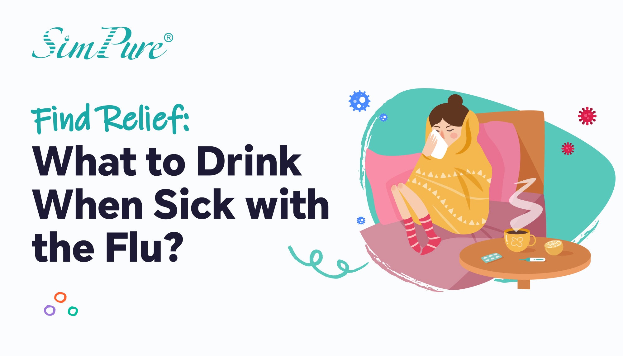 what to drink when sick with flu