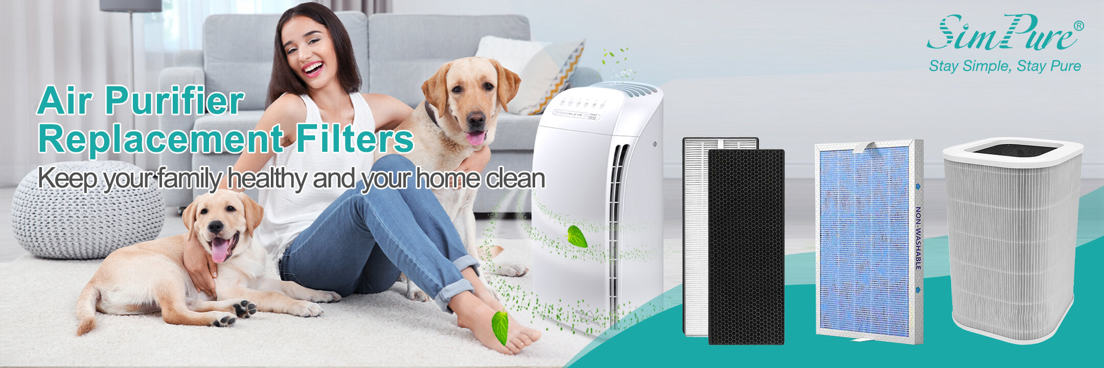 SimPure Air Filters & Air Purifier Replacement Filters