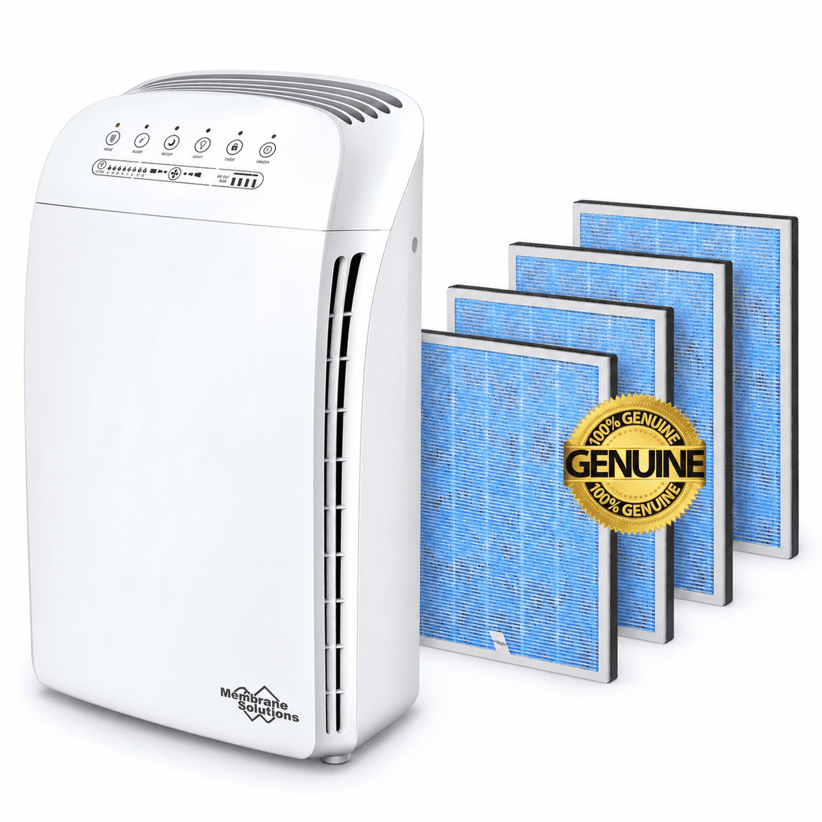 MSA3 Quiet HEPA Air Purifier with 4 Extra Original Filters