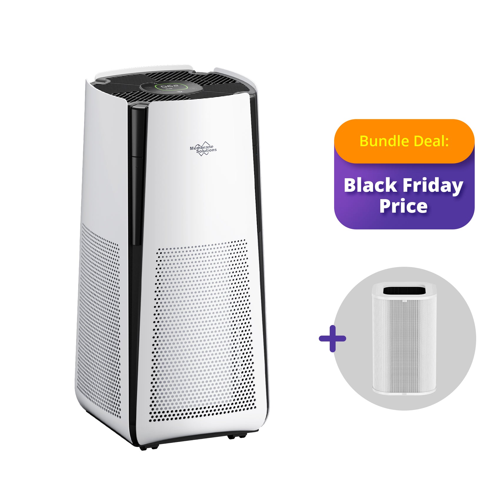 MS601 Smart Air Purifier for Extra Large Room up to 3027 Sq Ft | H13 True HEPA Air Purifier for Pets Auto & Eco Mode with PM2.5 Sensor