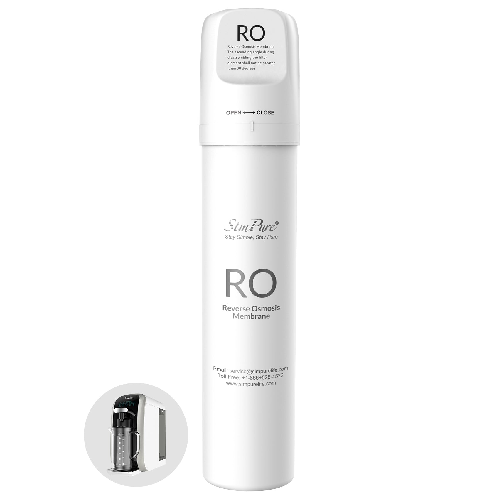 SimPure Y7T-BW Series RO Filter Replacement Cartridge