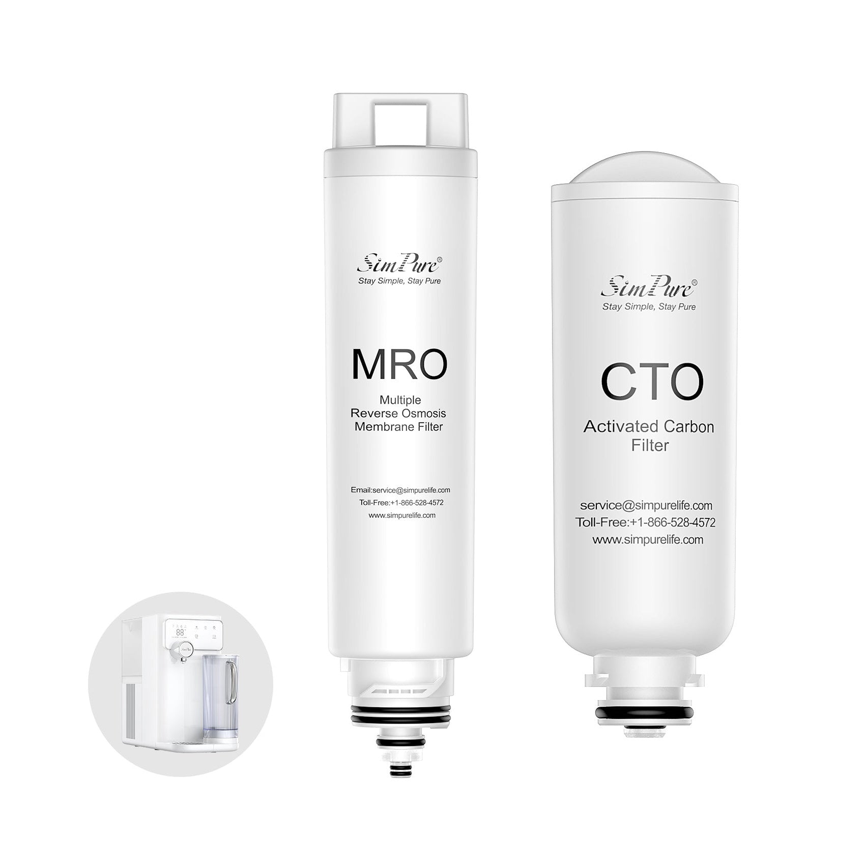 SimPure Y10C/Y10H Filter Replacement Set