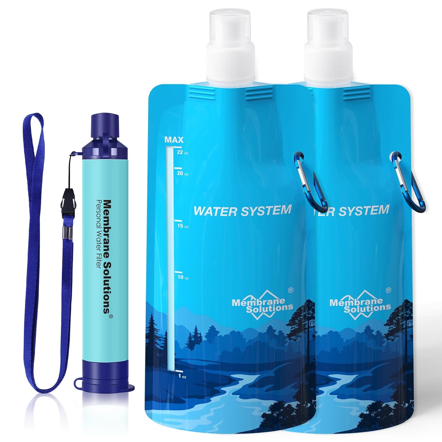 Personal Water Filter, Portable Water Filtration Straw, Emergency Water  Purifier Kit, Outdoor Survival Equipment, Water Fliter For Camping Hiking  Back