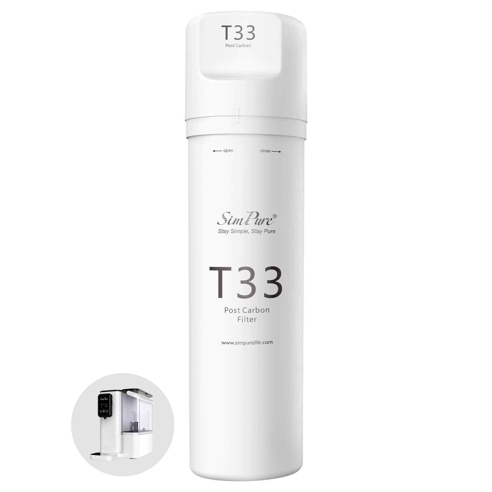 SimPure Y9T Original T33 Filter Replacement Cartridge