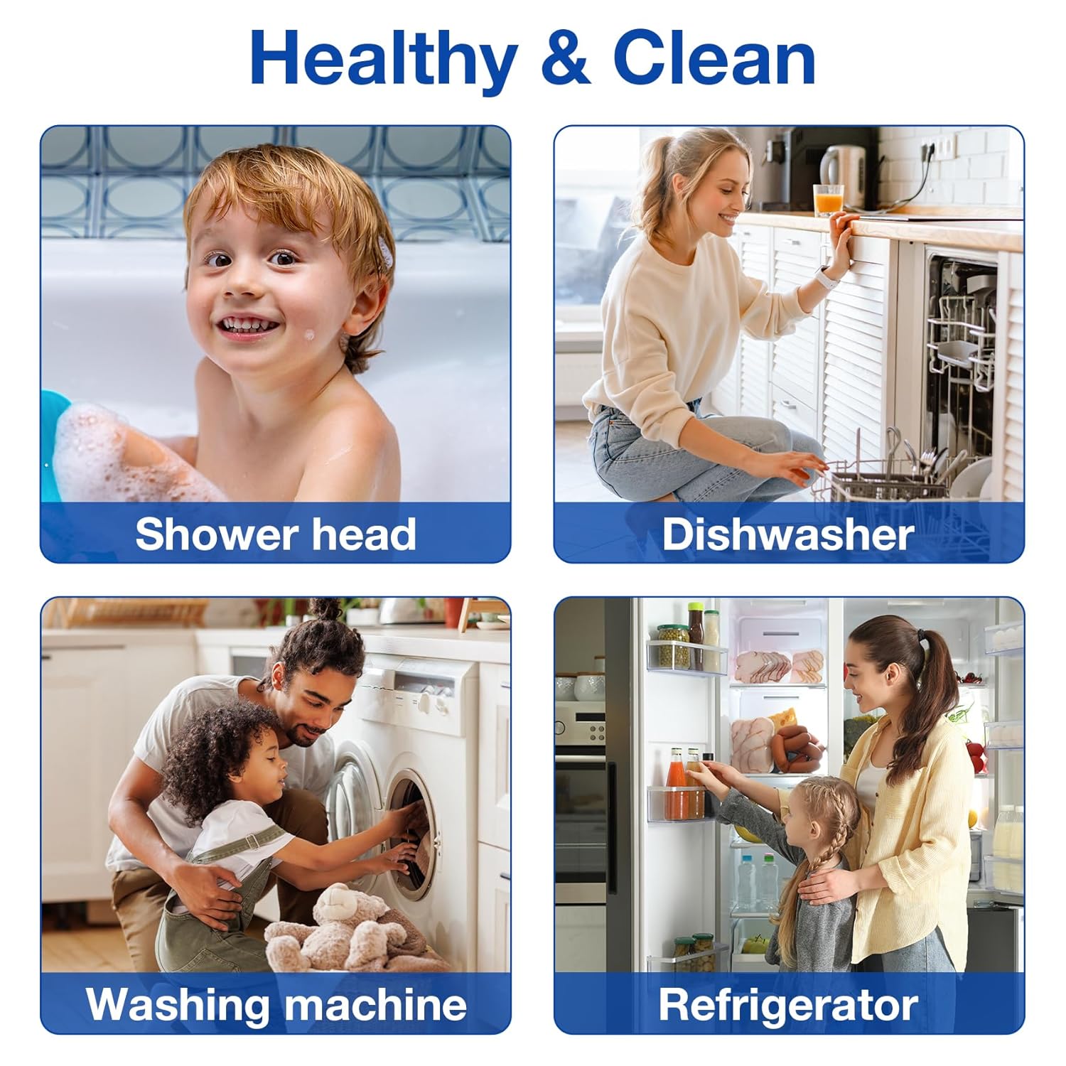 SimPure DB20P-3 3-Stage Whole House Water Filtration System with 5 Micron 20” x 4.5” Sediment & Carbon Water Filters for City/Well Water