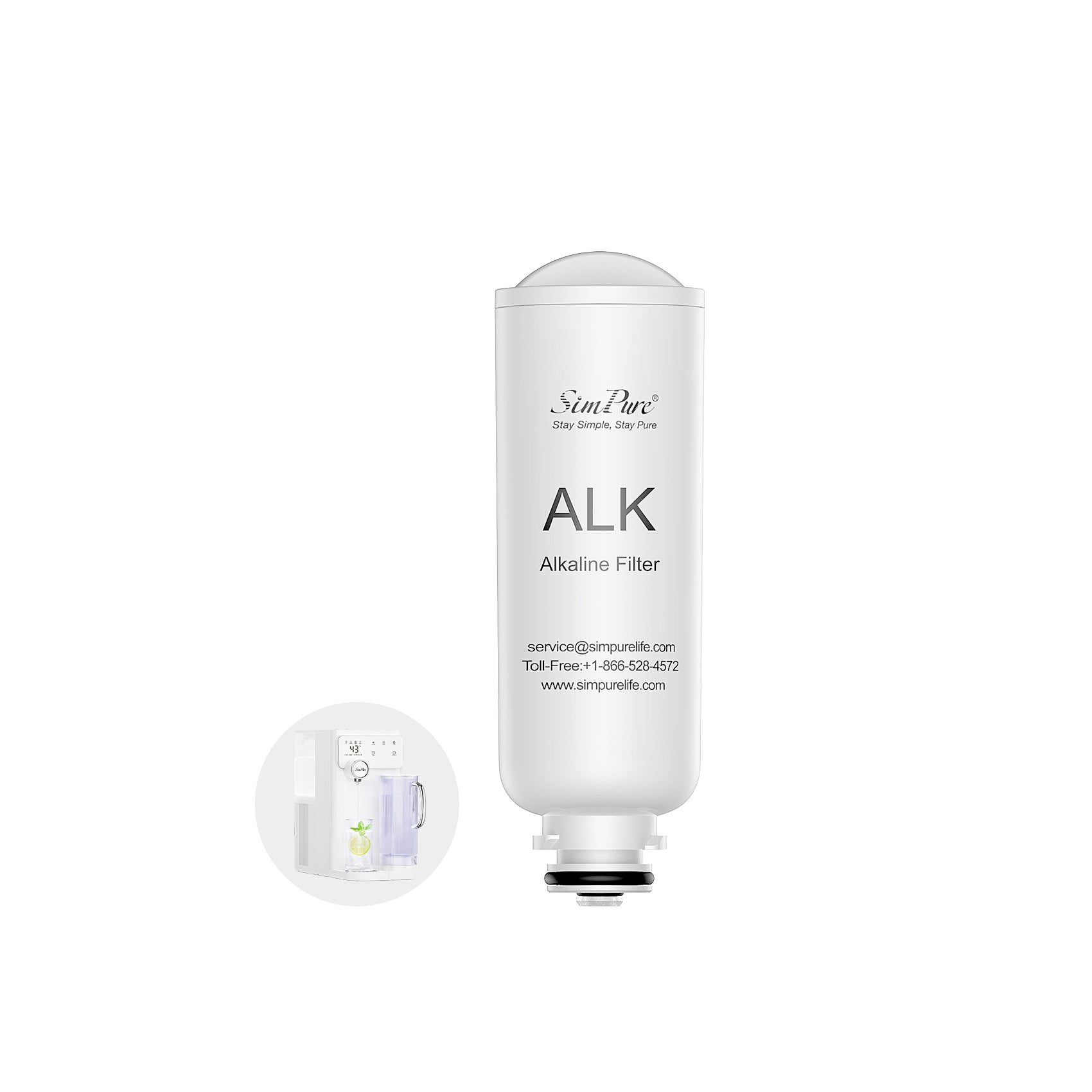 SimPure Y10C/Y10H Original ALK Filter Replacement Cartridge