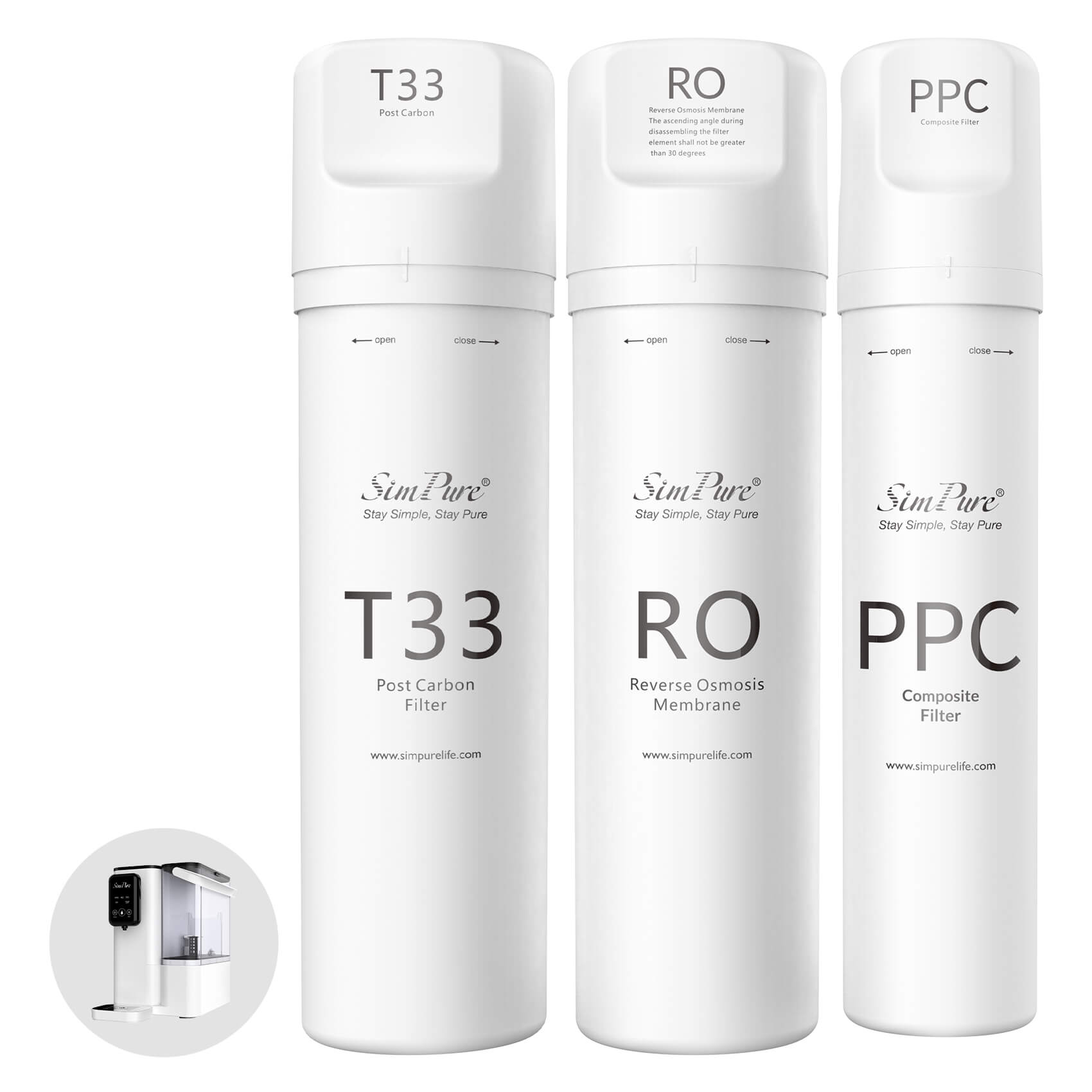 SimPure Y9T One Set of Replacement Filter