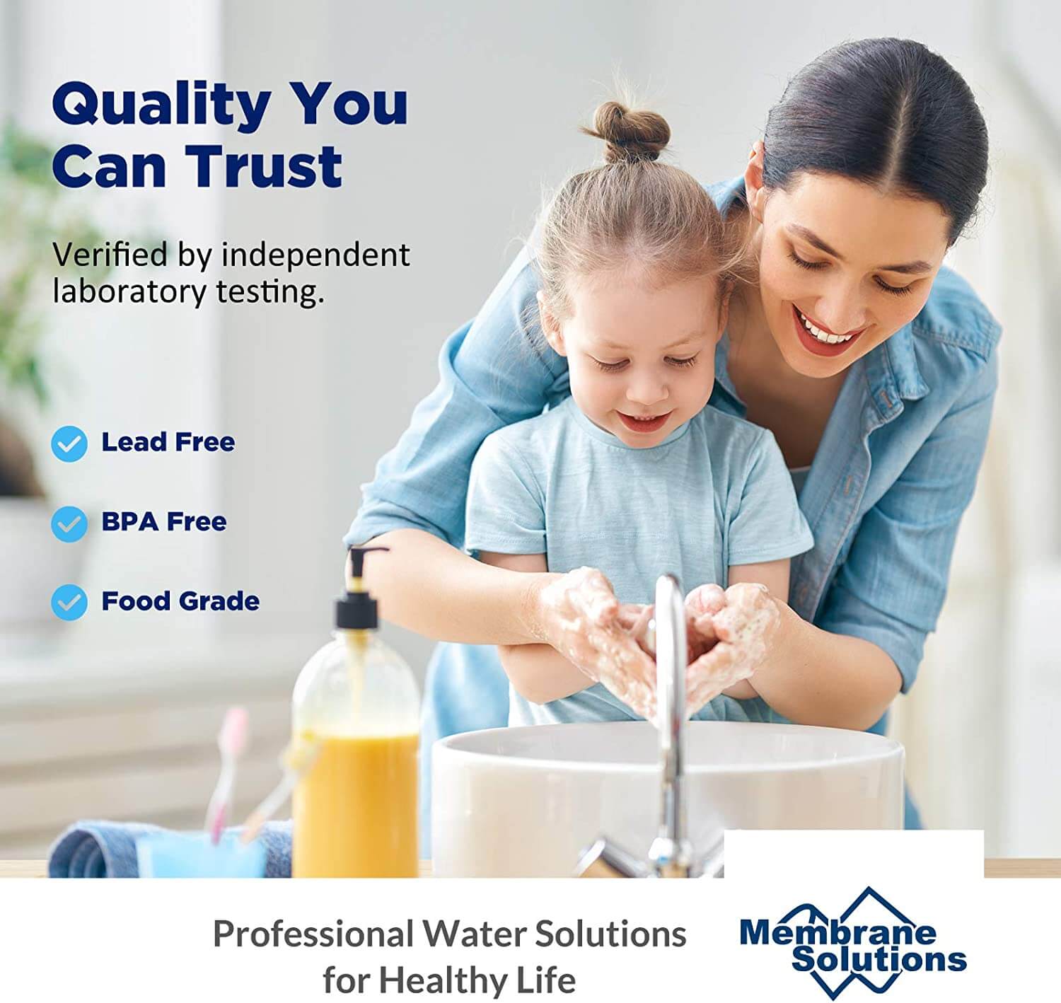 Membrane Solutions 10" x 2.5" String Wound Whole House Water Filter Replacement Cartridge Universal Sediment Filters for Well Water 1/5/10/20/30/50 Micron