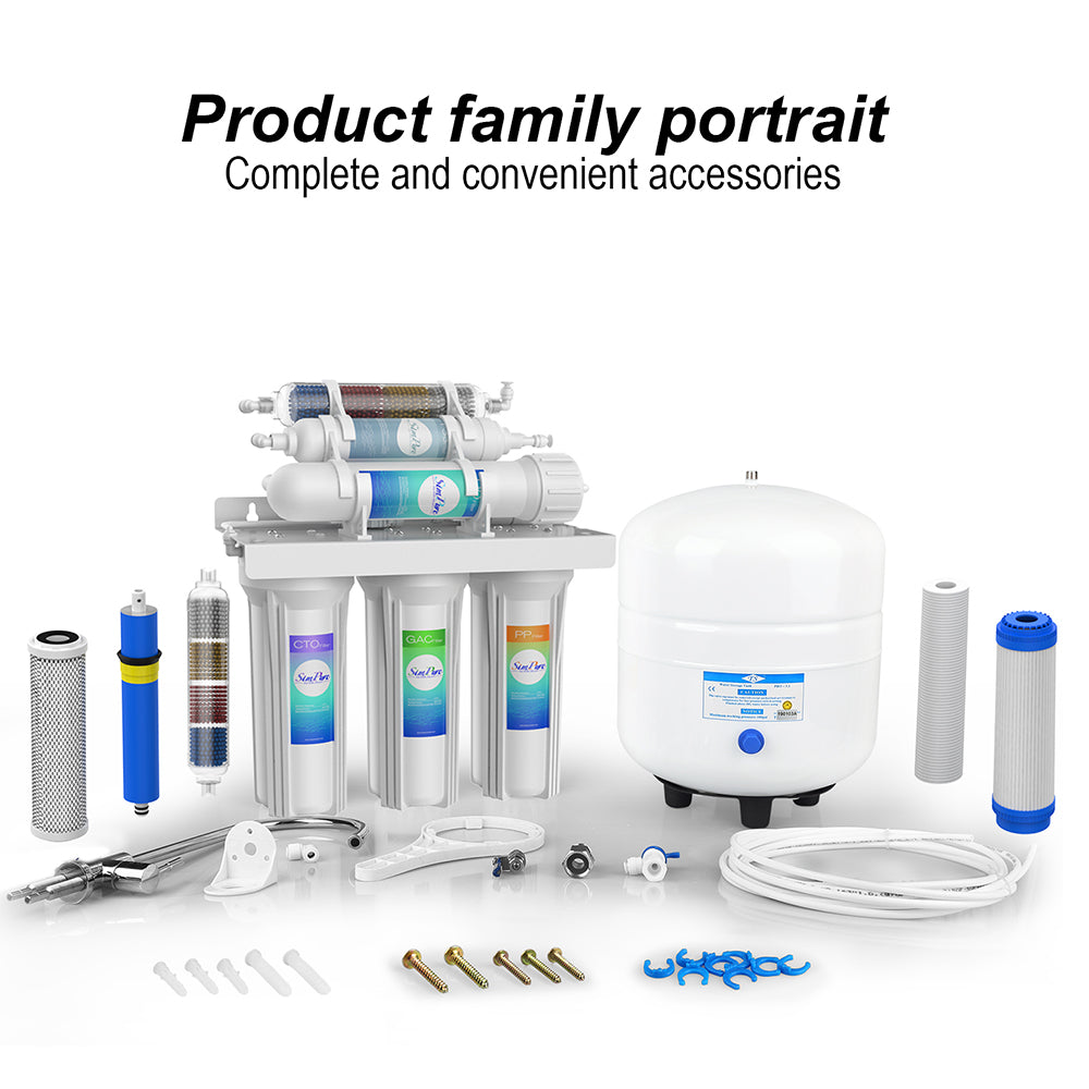 6 stage reverse osmosis water filtration system