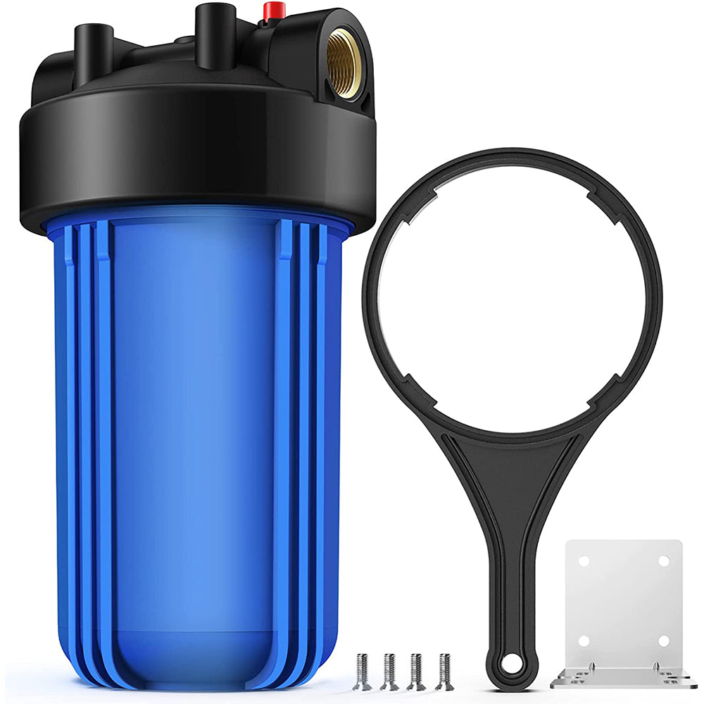 SimPure DB10P Big Blue 10 Inch Whole House Water Filter Housing for 4.5 x 10 Inch Universal Size Filter