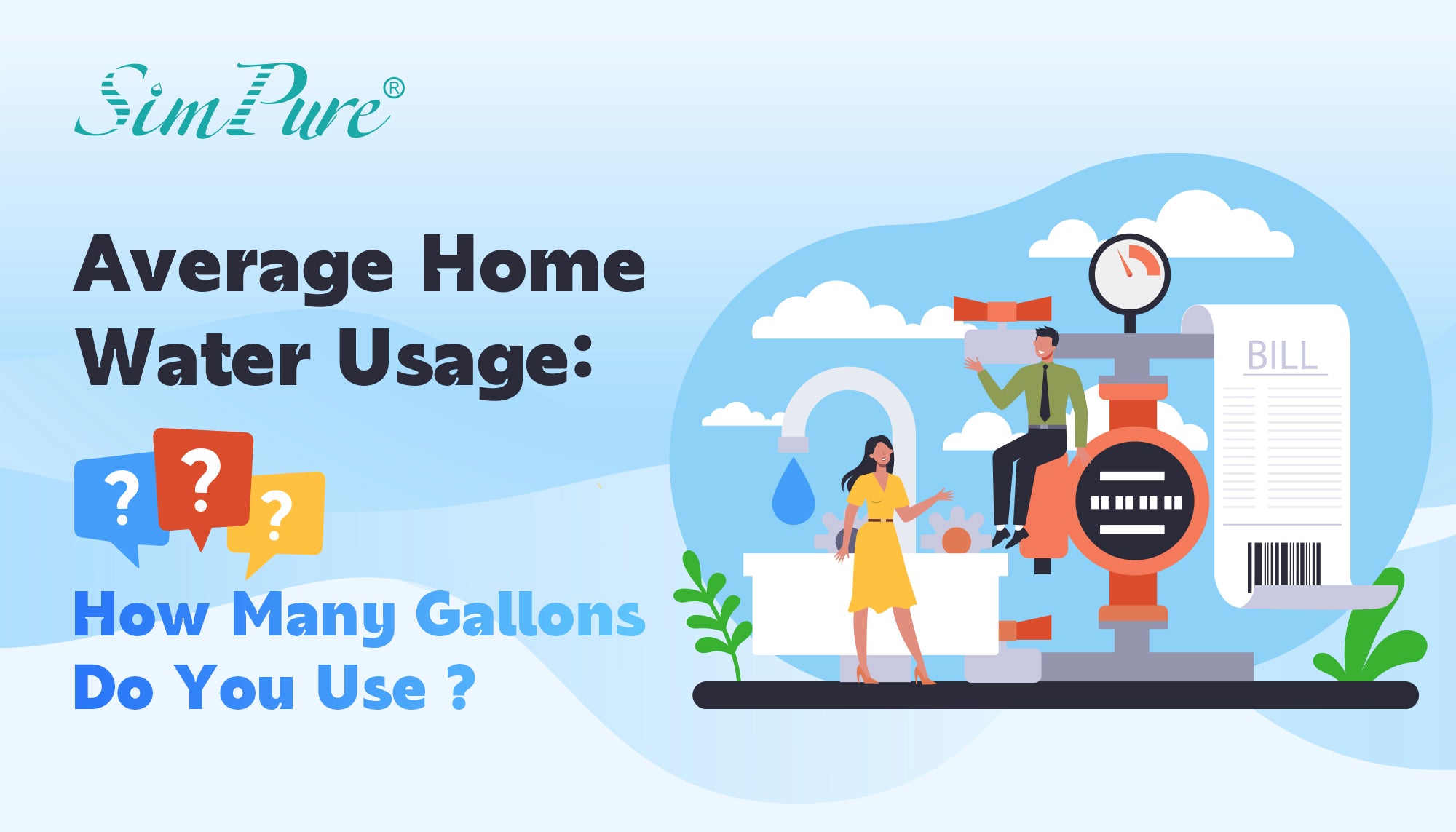 average home water usage