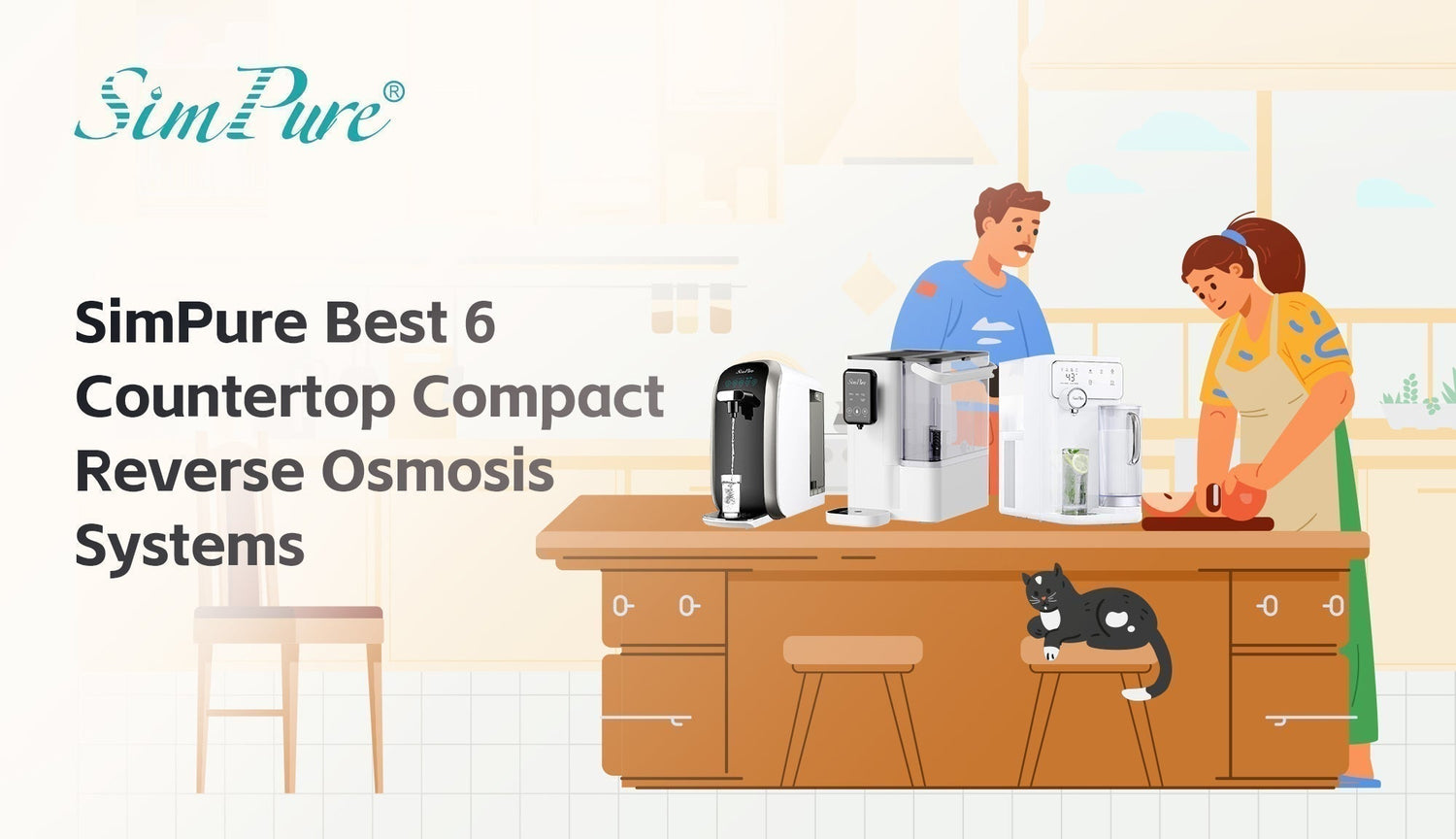 SimPure Best 6 Countertop Compact Reverse Osmosis Systems