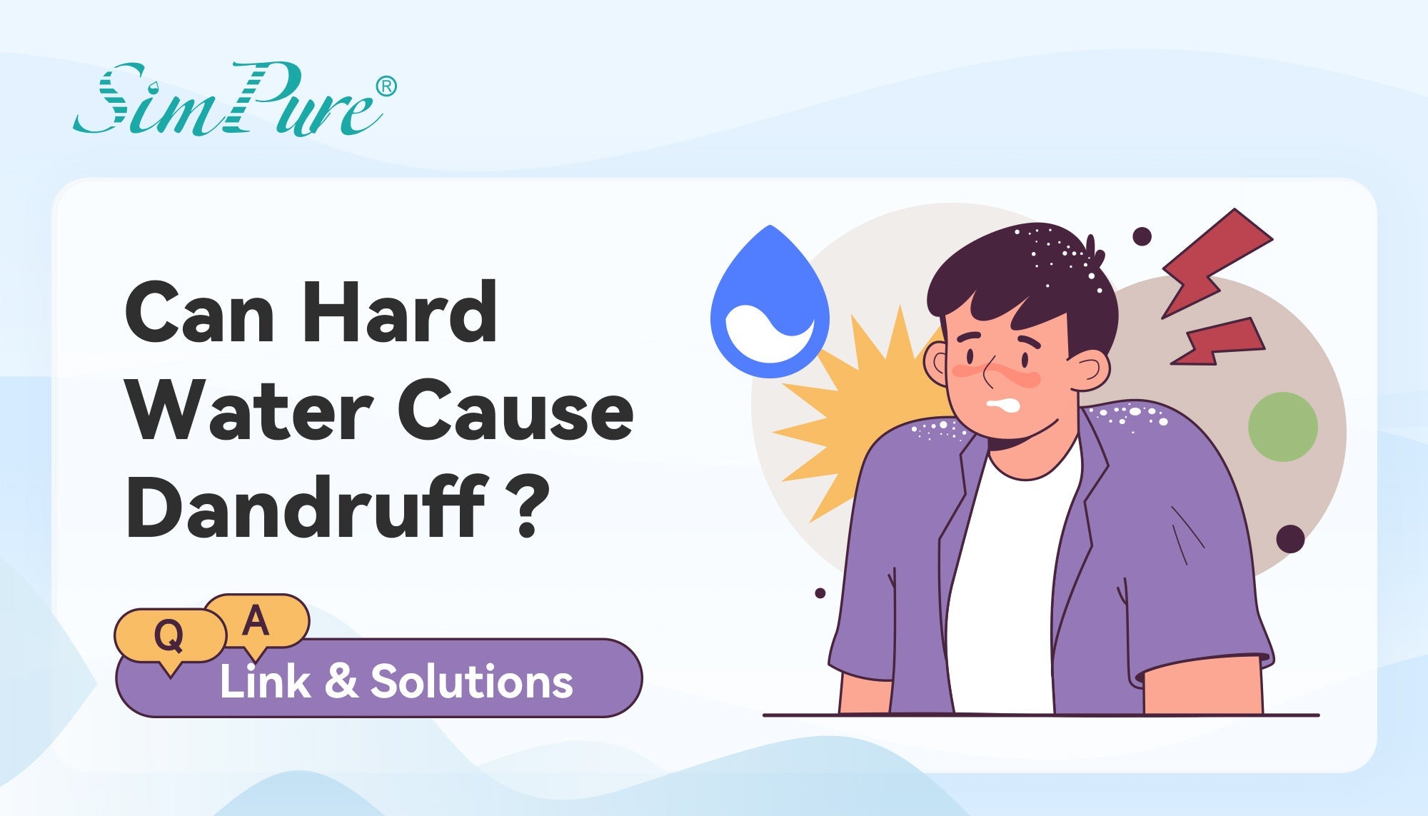 can hard water cause dandruff