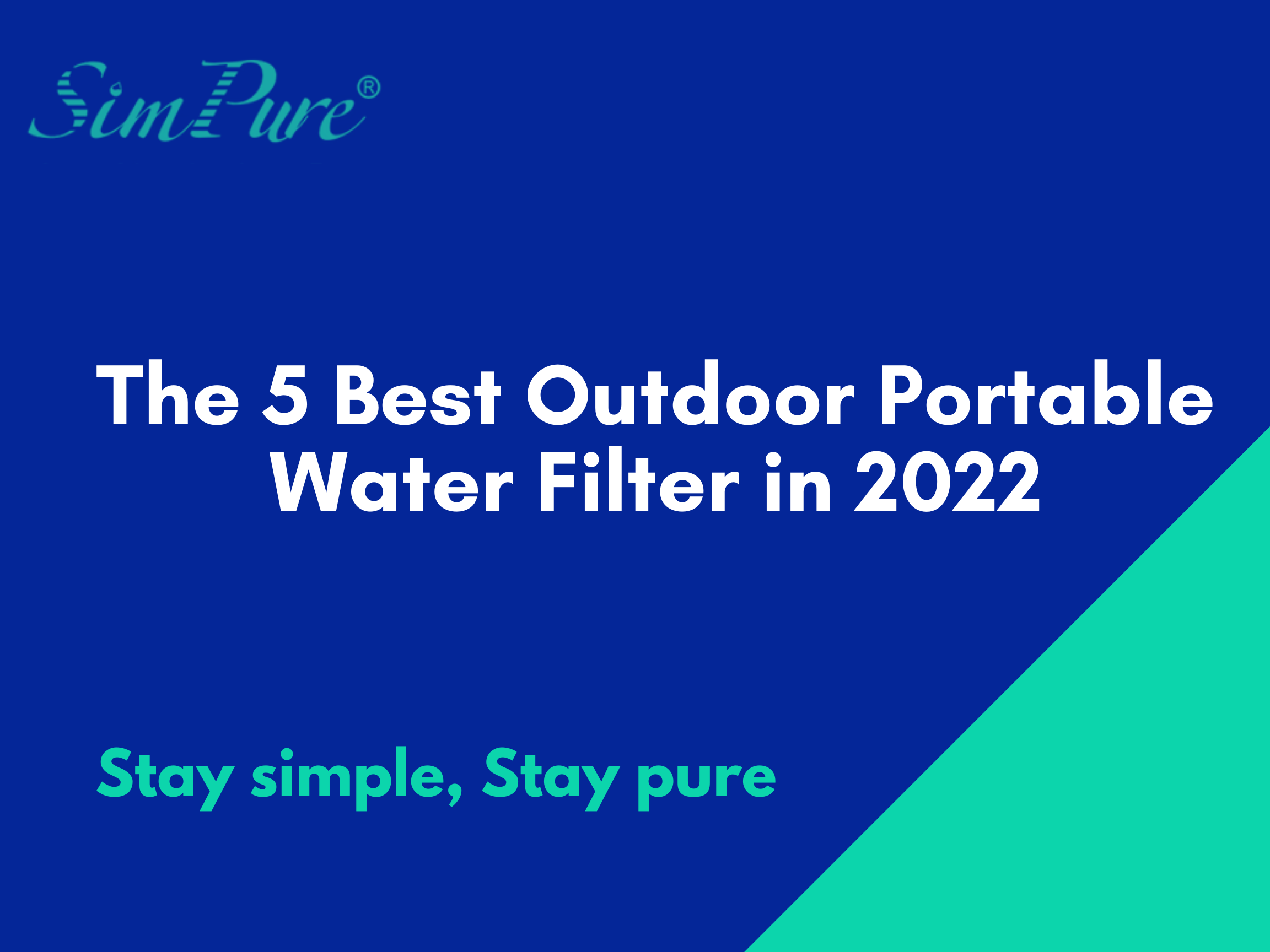 outdoor portable water filter 