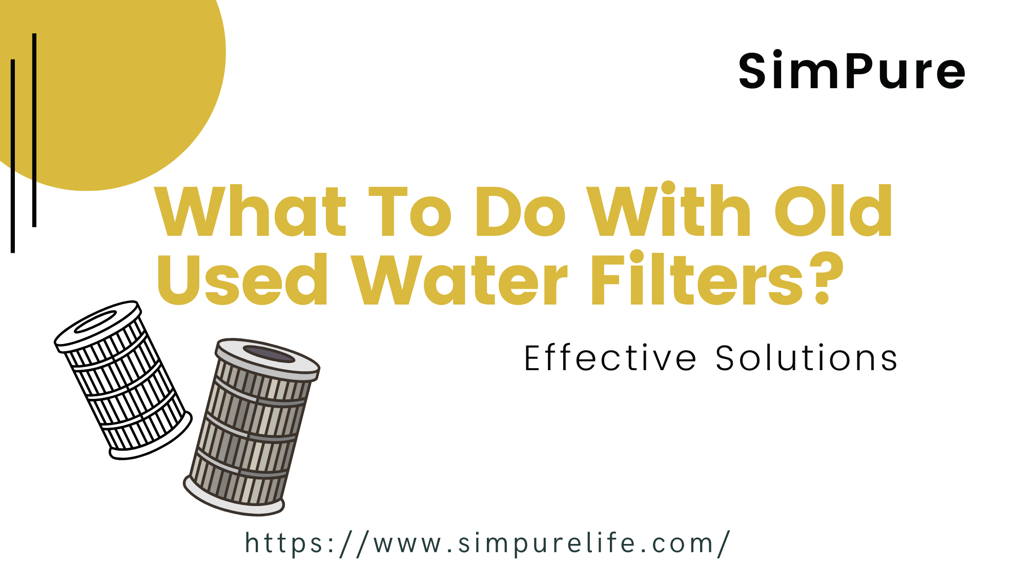 what to do with old water filters