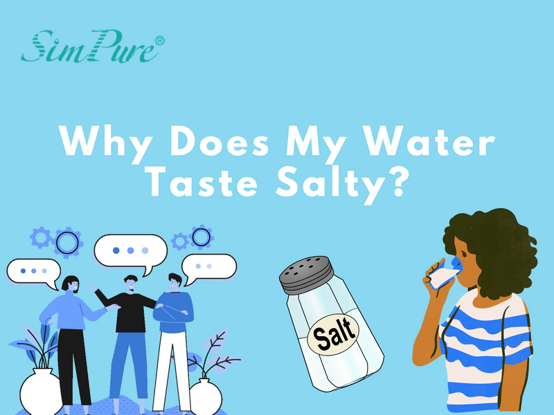 why does my water taste salty