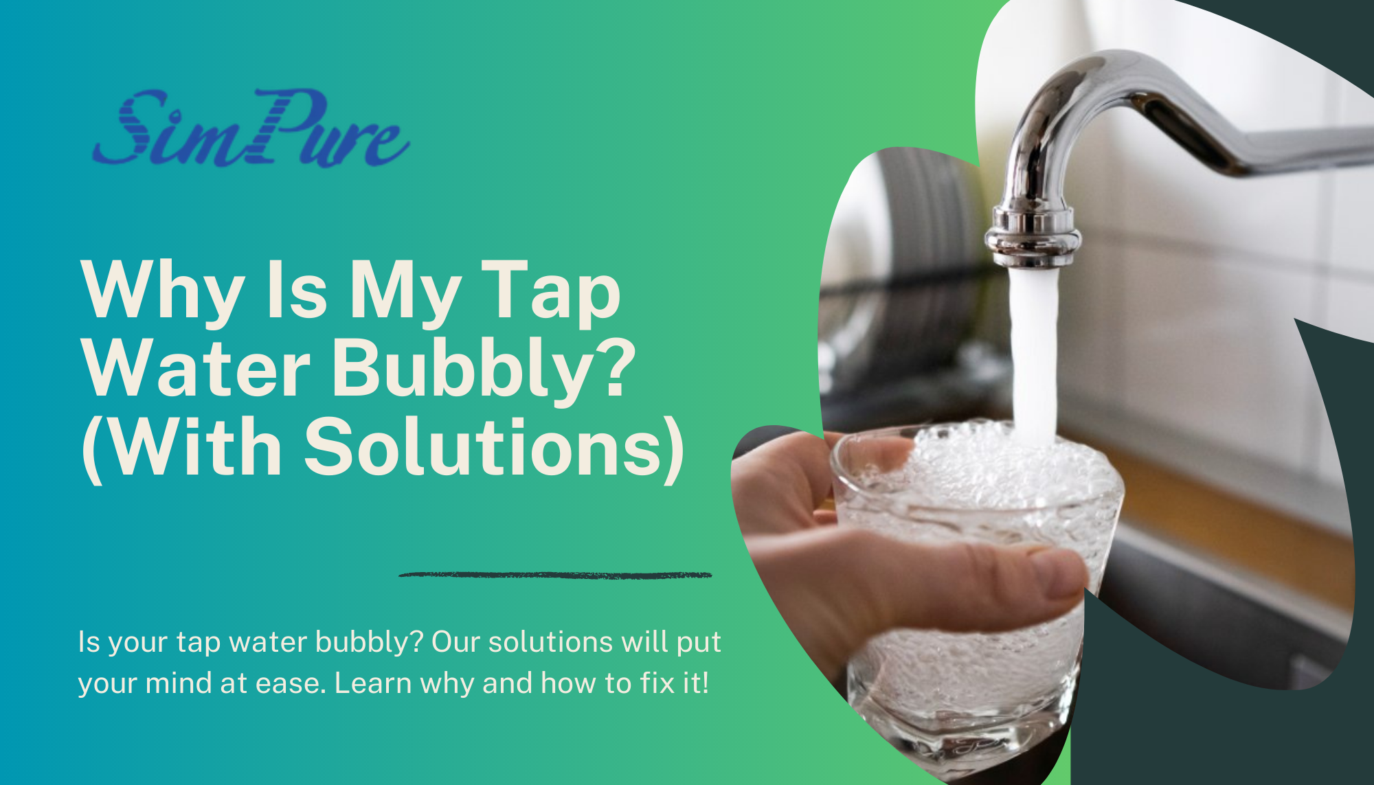 why is my tap water bubbly