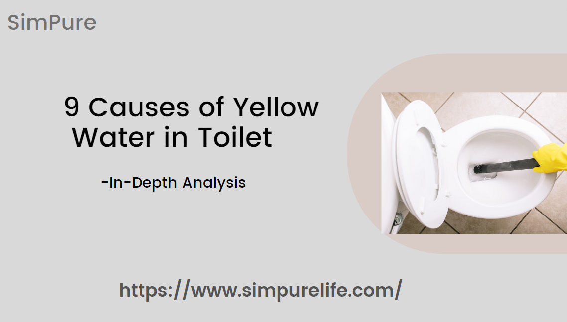 yellow water in toilet