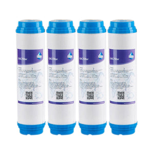 Membrane Solutions 10 * 2.5 inch 5 Micron GAC Granular Activated Carbon Filter Element Replacement Cartridge