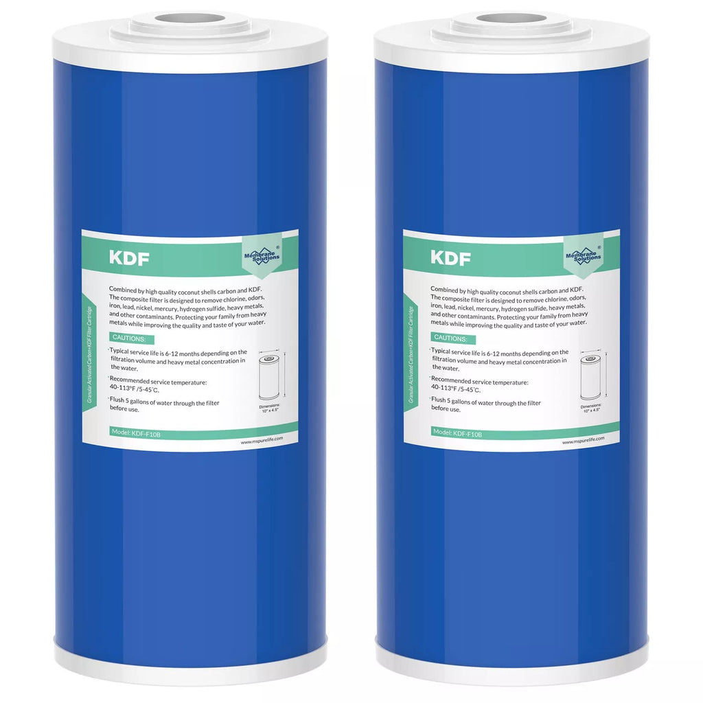 Membrane Solutions 10" x 4.5" KDF GAC Water Filter Cartridge