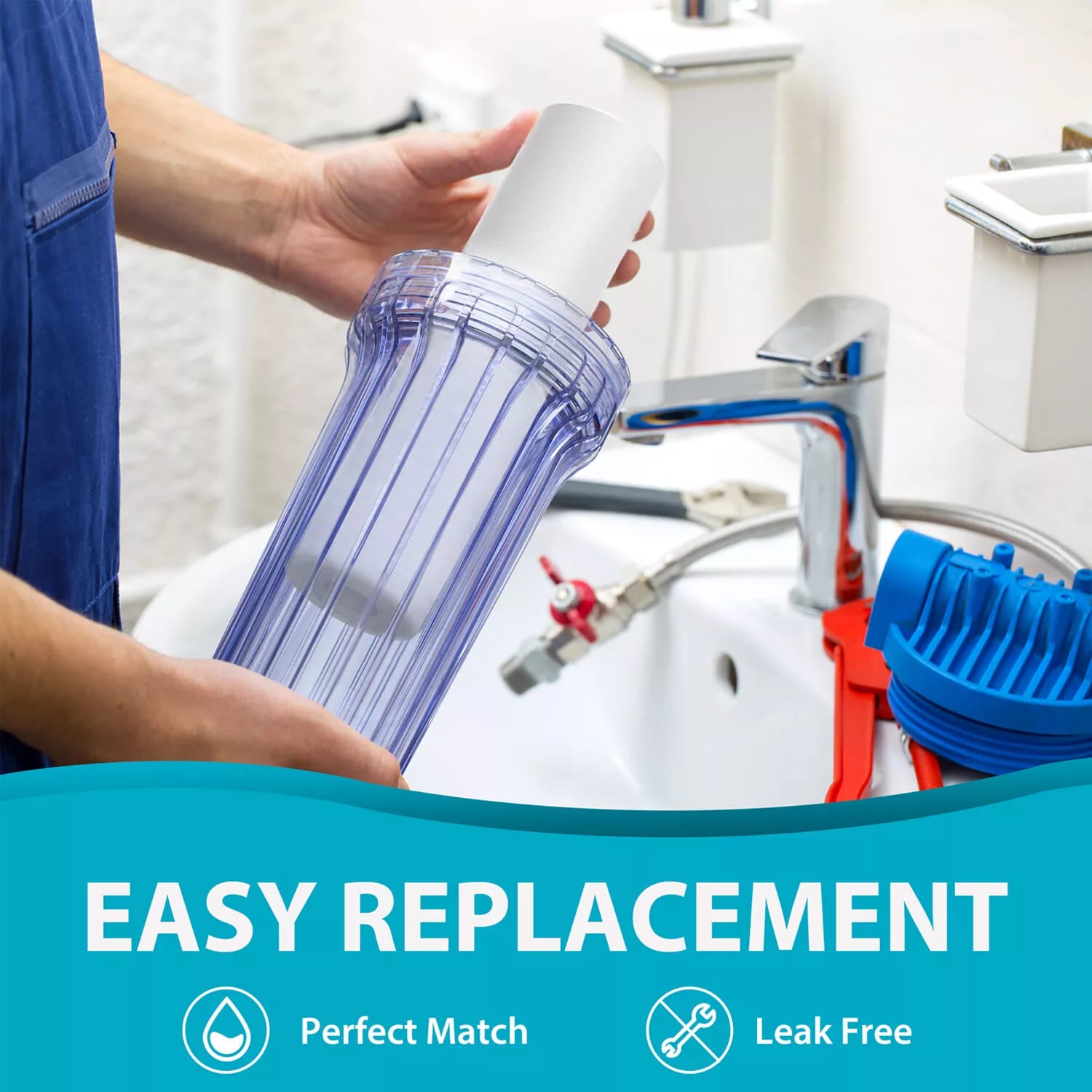Membrane Solutions 10" x 2.5" Whole House PP Sediment Water Filter Replacement Cartridge 1/5/10/20/25/50 Micron