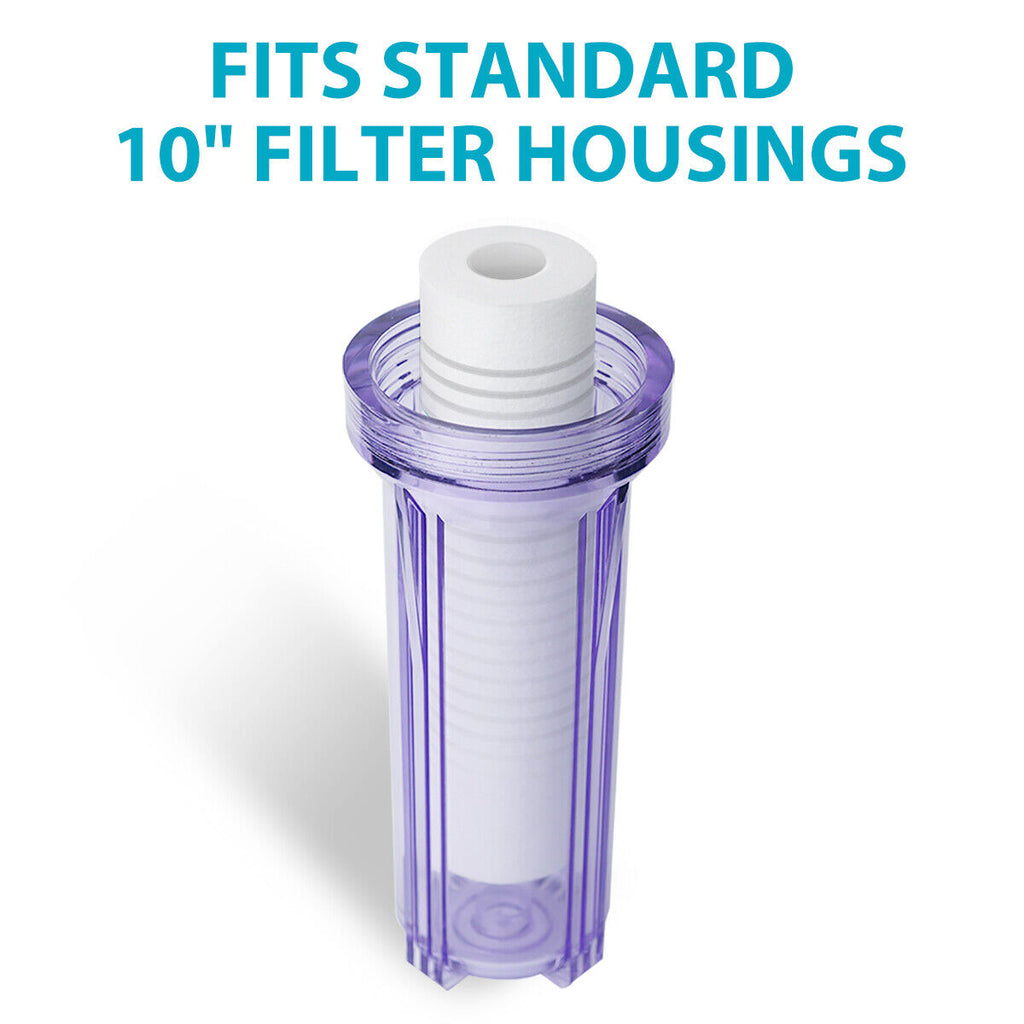 Membrane Solutions 6 Pack Filtres à Eau 10x2.5 Pouces 5 Micron - Sédiments Polypropylène Pour Osmose Inverse