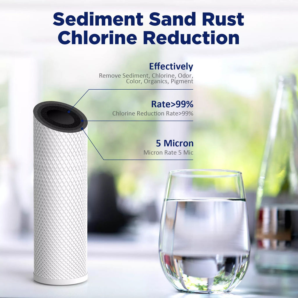 Membrane Solutions Coconut Shell Activated Carbon Whole House Sediment ...