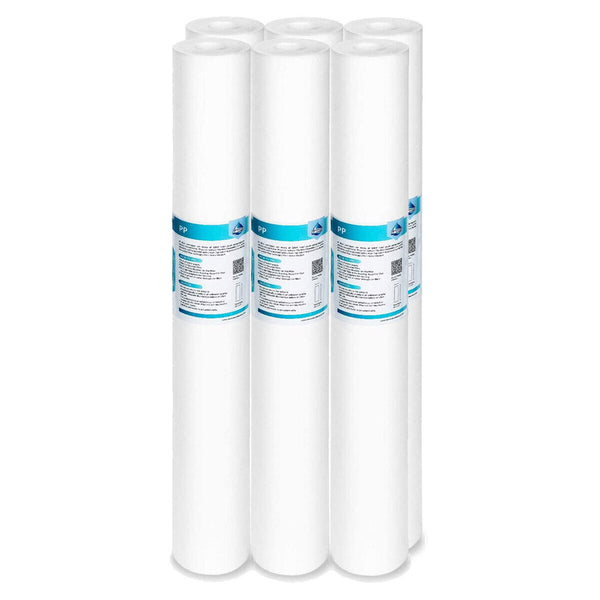 Membrane Solutions 20" x 2.5" Polypropylene Sediment Water Filter Replacement Cartridge for Whole House Filter System