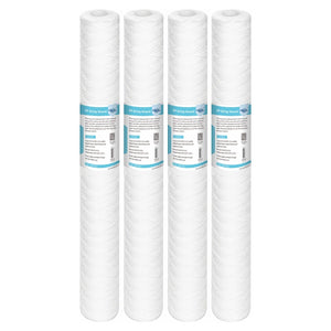Membrane Solutions 20"x2.5" Whole House String Wound Sediment Water Filter 1/5/10/20 Micron