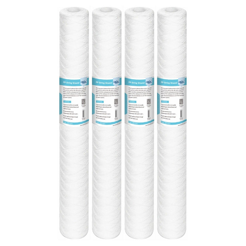 Membrane Solutions 20"x2.5" Whole House String Wound Sediment Water Filter 1/5/10/20 Micron