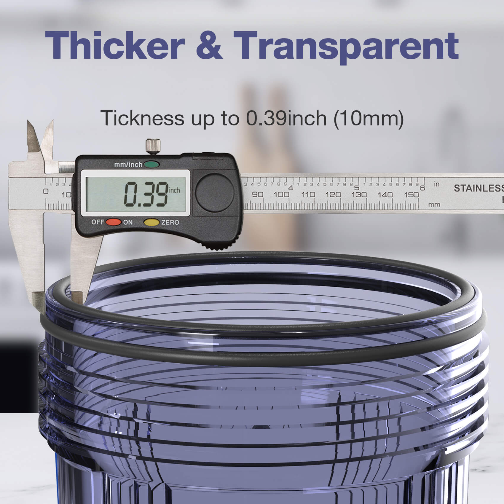 SimPure DB10C-2KDF 2-Stage Clear Whole House Heavy Metal Water Filtration System with 4.5 x 10 inch Carbon Block & KDF Filter