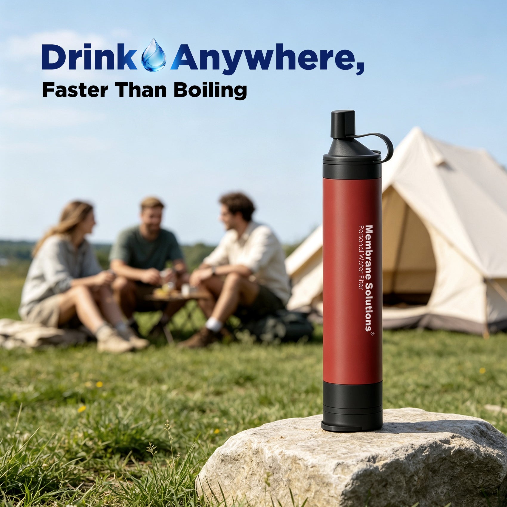 Membrane Solutions Virus Removal Personal Water Filter Straw