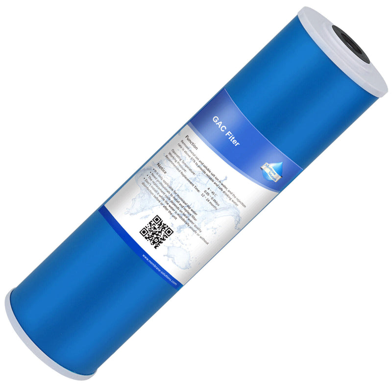 SimPure 20" x4.5" 5 Micron Big Blue GAC Granular Activated Carbon Water Filter Cartridge | 1 Pack