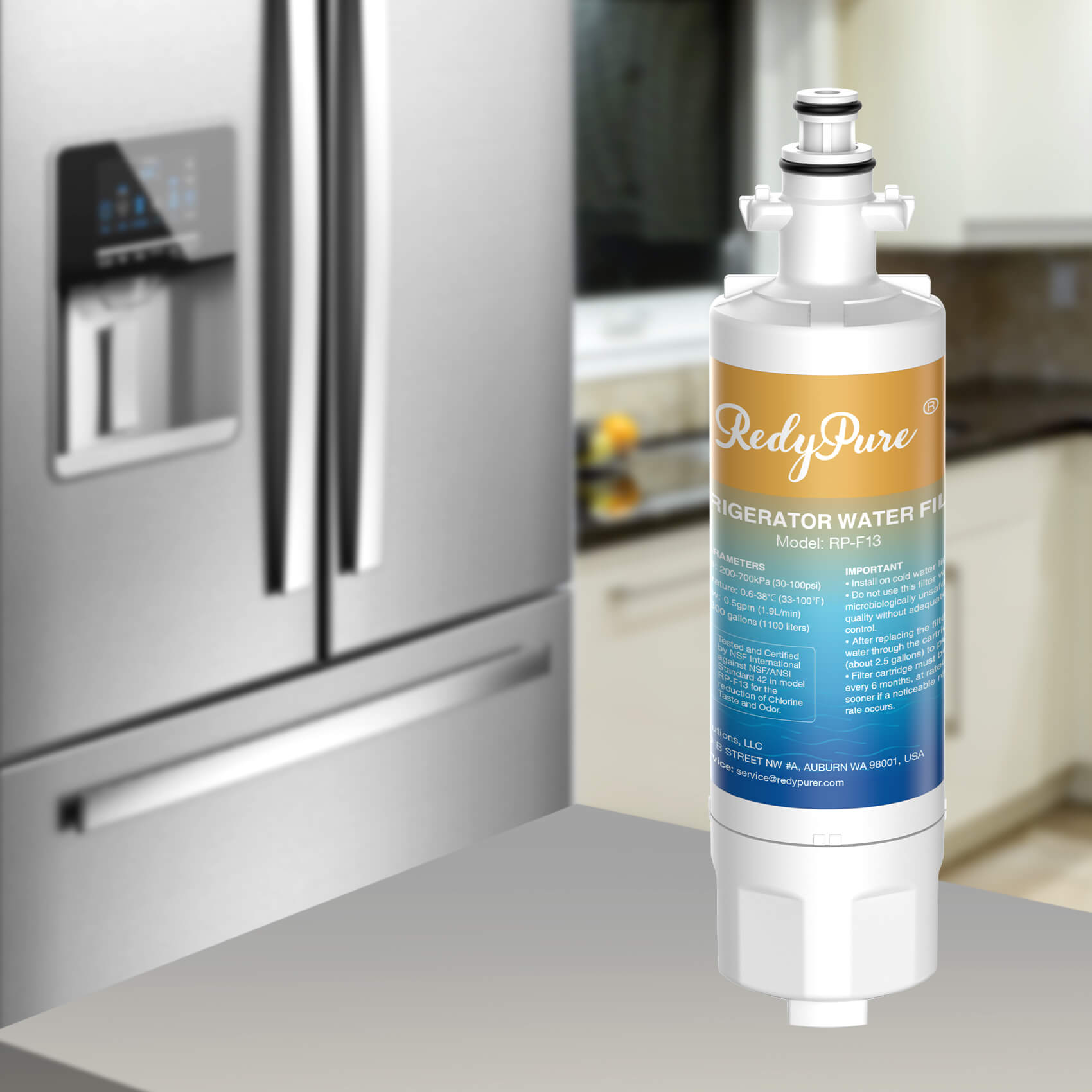 RedyPure RP-F13 Replacement for LG LT700P ADQ36006101 Refrigerator Water Filter