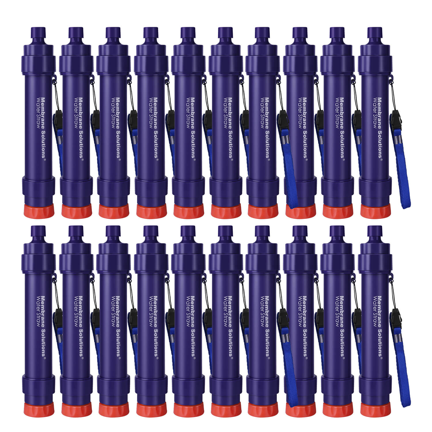 Membrane Solutions WS02 Detachable Straw Water Filter for Hiking Camping Travel and Emergency