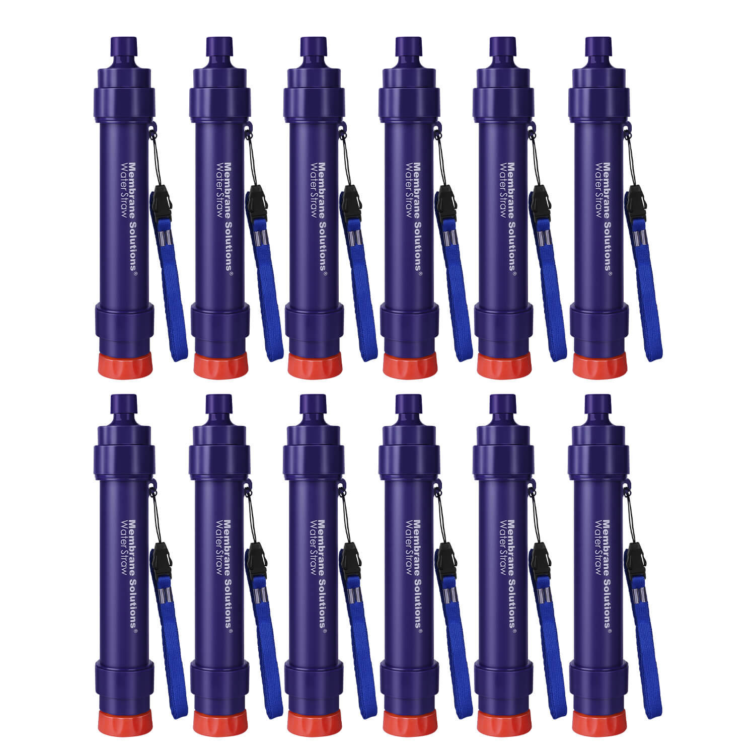 Membrane Solutions WS02 Detachable Straw Water Filter for Hiking Camping Travel and Emergency