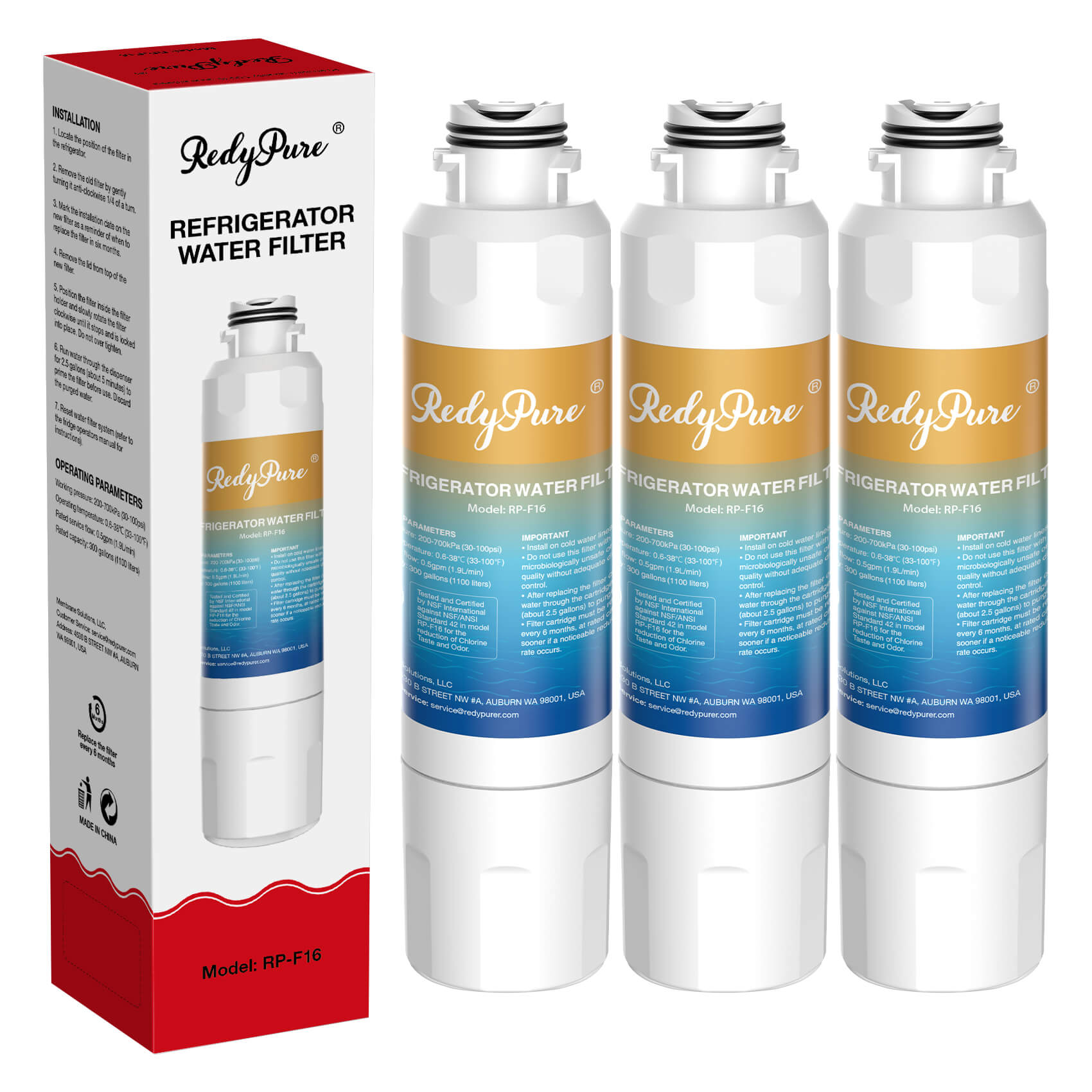 RedyPure RP-F16 Replacement for Samsung DA29-00020B/A HAF-CIN-EXP Refrigerator Water Filter