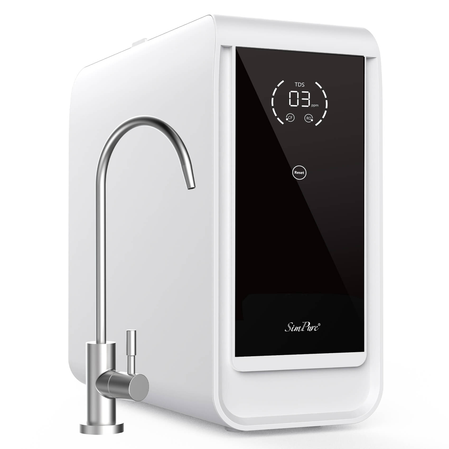 SimPure Q3-600U 600GPD 8-Stage Tankless RO System with Real-Time TDS Monitoring
