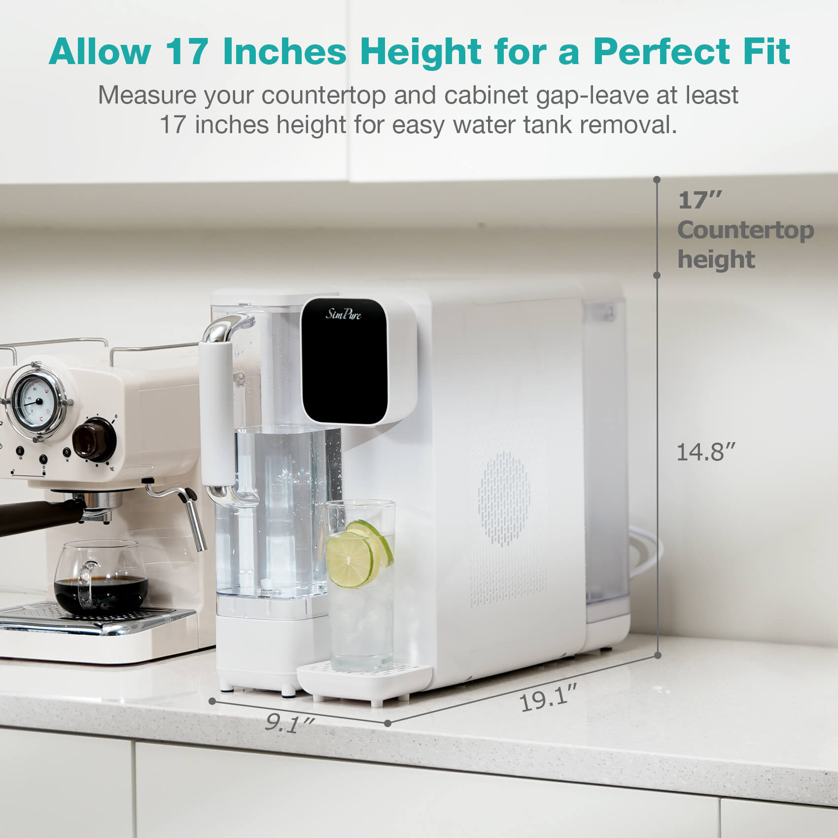 SimPure Y11C-A 6-Stage Cold Countertop RO System with Remineralization