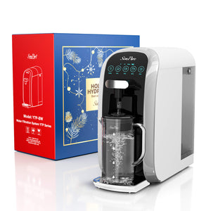 SimPure Y7T-A 5-Stage Countertop RO System with Portable Glass Water Pitcher & Extra Alkaline Remineralization