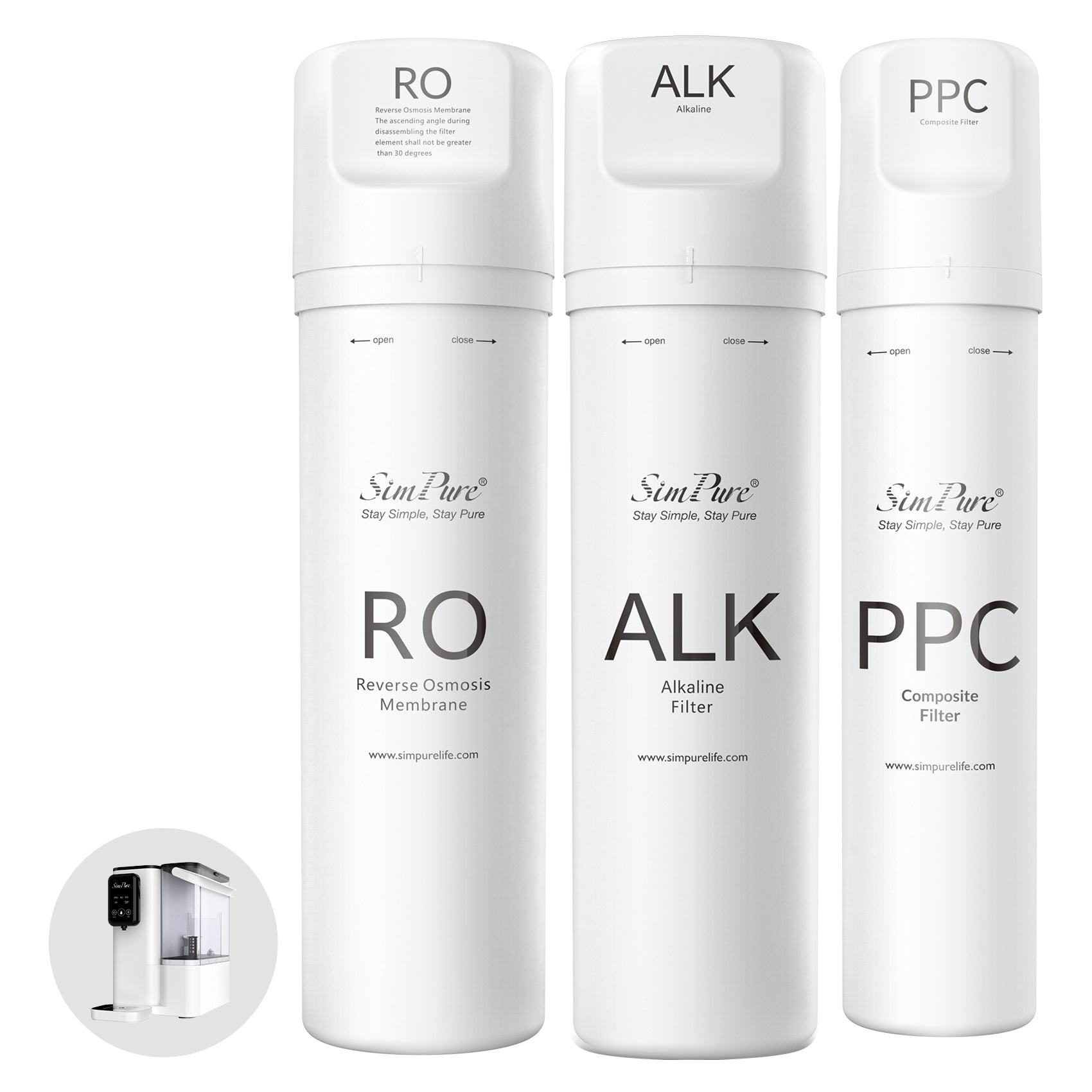 SimPure Y9A One Set of Replacement Filter