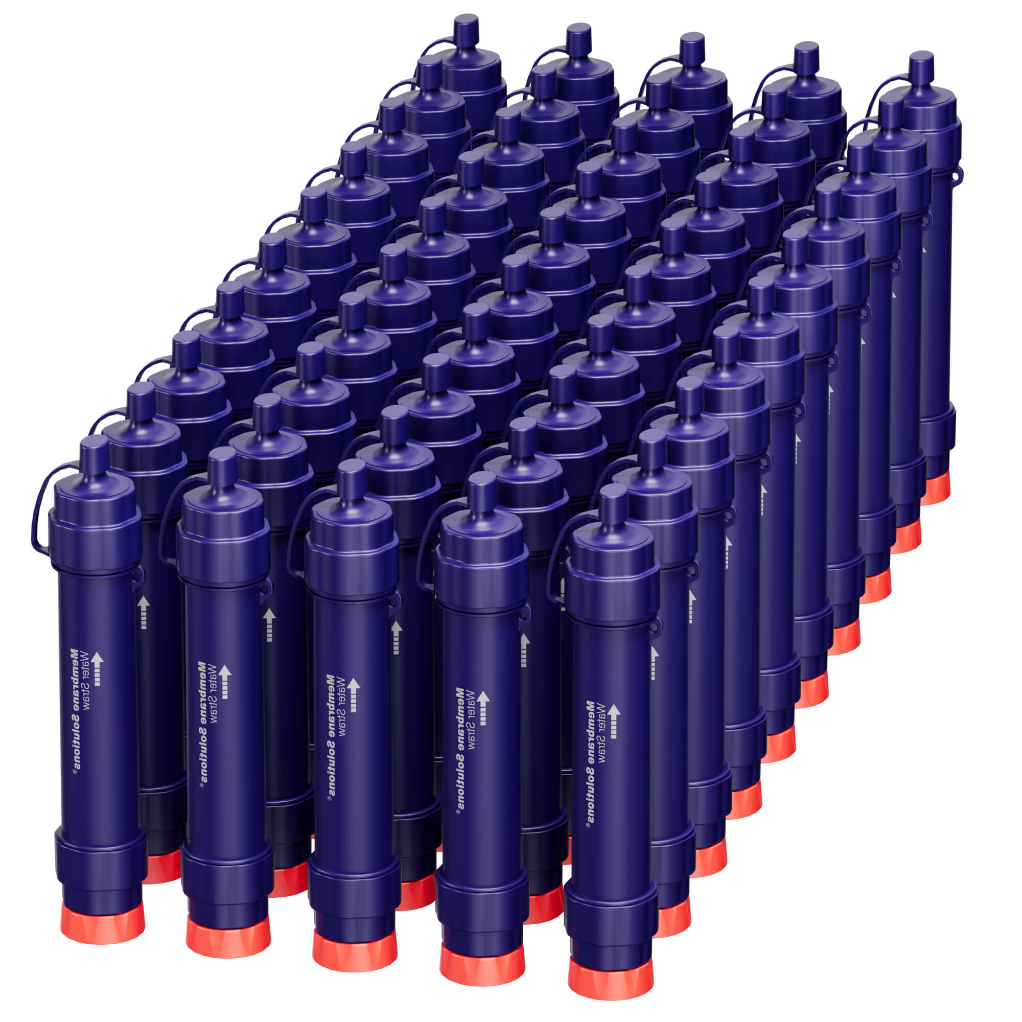 Membrane Solutions WS02 Detachable Straw Water Filter for Hiking Camping Travel and Emergency