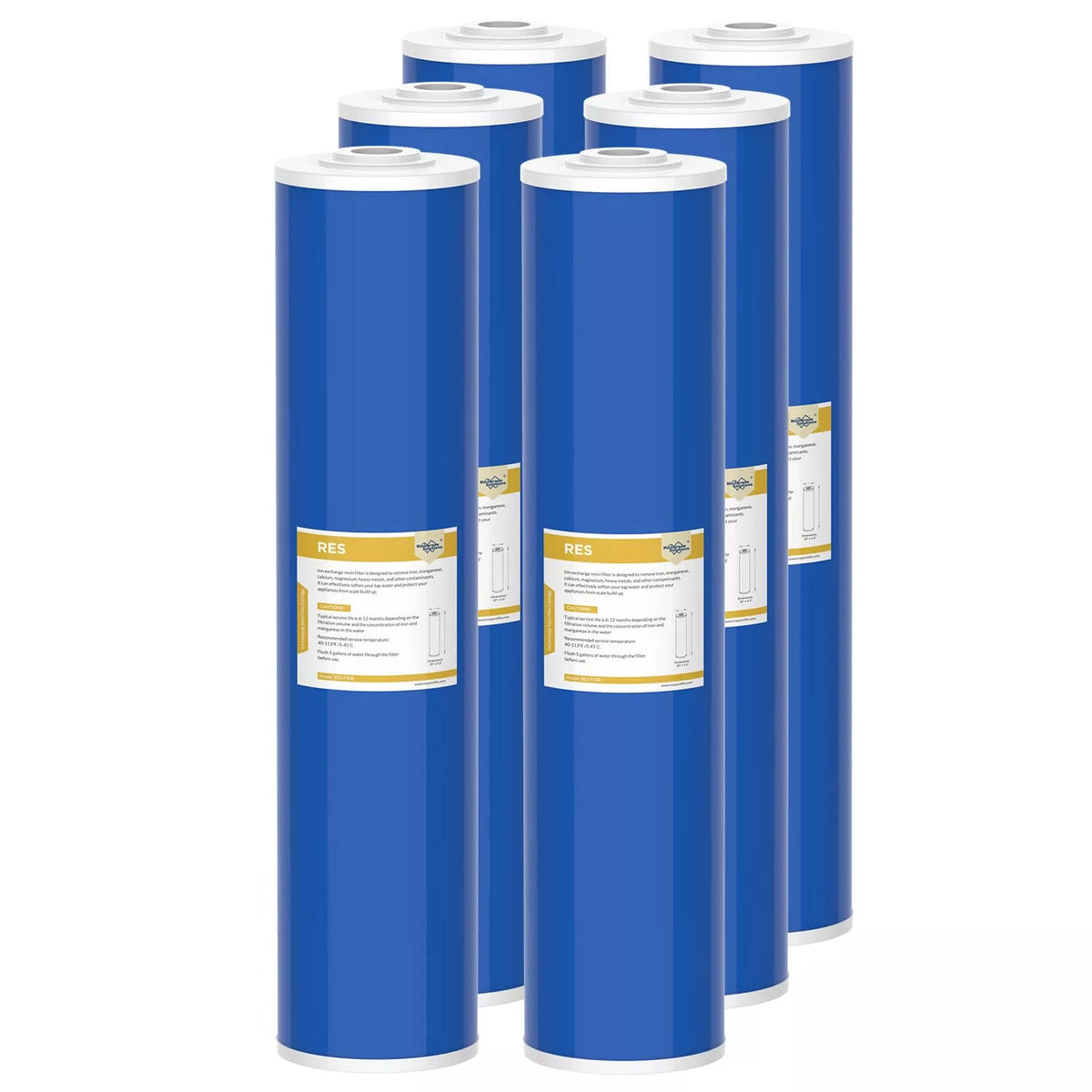 6 Pack 10x4.5 KDF GAC Water Softener Filter Whole House Cartridge Replacement 6 Pack 10x4.5 KDF GAC Water Softener Filter Whole House Cartridge Replacement