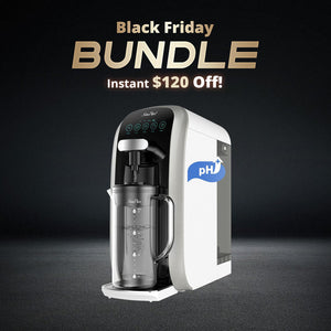 SimPure Y7T-A 5-Stage Countertop RO System with Portable Glass Water Pitcher & Extra Alkaline Remineralization