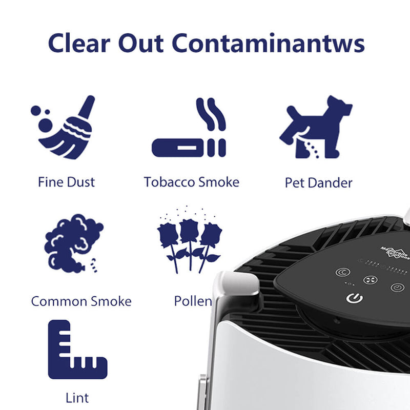 MS50 H13 HEPA Air Purifier with Essential Oils | Air Purifier for Bedroom 430 Sq Ft Low 24dB with Sleep Mode for Pets Dust Smoke Odor
